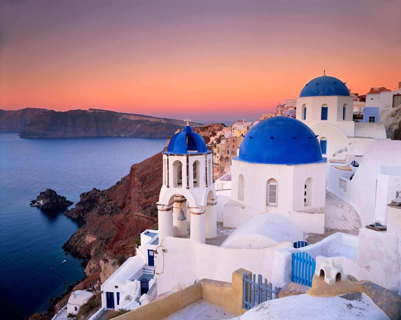 World Visits Tourists Place Santorini, Colorful City Of Greece