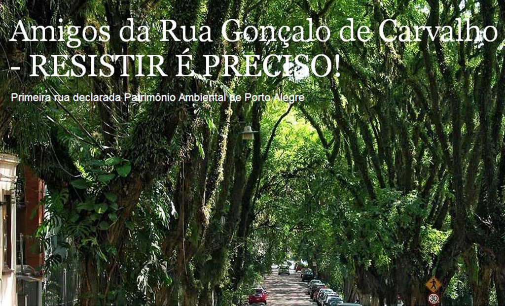 The most beautiful, and green, street in the world Rua Goncalo de